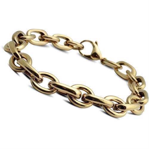 Image of Forgyldt stål lænke armbånd fra Christina Collect, 21 cm